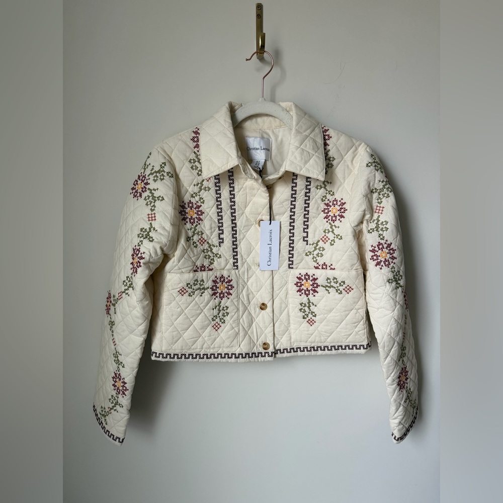 Christian Lacroix Quilted Jacket with Embroidery